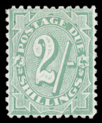 COMMONWEALTH OF AUSTRALIA: Postage Dues: 1909 (SG.D60) 2/- dull green (with stroke after value), fine and fresh MLH. BW.D63. Cat.&pound;1000.