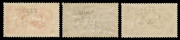 NAURU: NAURU: 1916-23 Seahorse Overprints 2/6, 5/- and 10/-, all MVLH. A delightful, fresh set. (3). The 2/6 with scarce variety "Broken left foot of A in NAURU". - 2