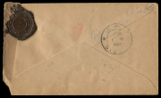 MALAYA - Postal History: MALAYA - Postal History: JAPANESE OCCUPATION: Group of commercial covers comprising a registered cover from Ipoh, 2 items from Malacca and one locally used in Paneang. Various adhesives, censor chops and other markings. (4). - 2