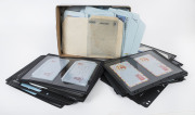 AUSTRALIA - Postal Stationery - Aerogrammes: A quantity of Unused, CTO & Used aerogrammes on Hagner pages plus loose in a file box. Includes special cancels, SPECIMEN, etc.