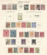 REST OF THE WORLD - General & Miscellaneous Lots: 1860s-1980s accumulation with battered 'New Ideal' album containing better Ceylon with 1899 1r50c & 2r25c used & KEVII 1910-11 2r & 5r, well-filled SG 'Devon' album with Australian Territories & Pacific - 3