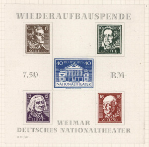 REST OF THE WORLD - General & Miscellaneous Lots: 1860s-1950s World Array mostly used in two volumes, limited range with Danzig Exhibition M/Ss (Mi:270-71) used, Ireland with 1922-33 Ovpts on GB including 2/6d & 5/- Seahorses used, plus Bulgaria and Turkey; mixed condition; second album with Germany only including Bavaria with a few imperfs, Grossrachen locals set tied to piece by 1946 datestamps, plus Wurttemberg and Rheinland.