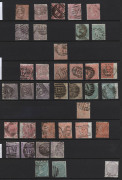 GREAT BRITAIN: 1841-1965 Collection with a few imperfs, Surface-Printed incl. 1855-57 No Corner Letters 1/- (2), 1862-64 Small Uncoloured Corner Letters to 9d (2) & 1/- (2), 1867-80 Large Uncoloured Corner Letters Wmk Spray 9d (2), 10d & 2/- blue (2), 18