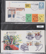 COMMONWEALTH OF AUSTRALIA: First Day & Commemorative Covers: Mostly 1980s-90s commemorative covers in five albums, thematically biased presentation with subjects including flight & flight anniversary, police, penguins, papal, railways & trains, scouting - 2