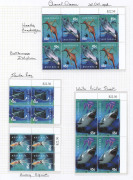 COMMONWEALTH OF AUSTRALIA: Decimal Issues: 1988 (Jan)-1999 (Nov) Collection in two volumes, looks almost complete MUH for the period, mostly in marginal or corner blocks of 4 (ex high value defintives), also se-tenant multiples, sheetlets and M/Ss; FV: $1 - 3