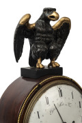 JOSEPH RUTSCHMAN Viennese early full Grande Sonnerie mantel clock with pull cord repeat, calendar dial, strikes at the hour and is followed by a tune on the Austrian music box mechanism, dial marked "Egidius Arztin Wien", walnut case with gesso eagle fini - 2