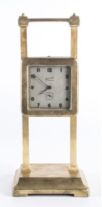 ANSONIA Gravity clock, gilt metal case, circa 1919, 26cm high