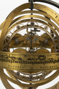 An Orrery Armillary Sphere, double train fusee movement on chalice stand housed in a spectacular glass dome, French, early to mid 20th century, the Orrery 63cm high, the dome 75cm high - 2