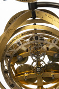 An Orrery Armillary Sphere, double train fusee movement on chalice stand housed in a spectacular glass dome, French, early to mid 20th century, the Orrery 63cm high, the dome 75cm high - 4