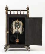 ANSONIA "Florentine No.1" plush model mantel clock, half hour strike and gong, circa 1886, 40cm high - 2