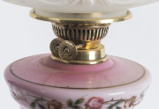 Victorian kerosene oil lamp with brass double burner, 19th century, ​57cm high - 2
