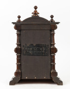 E.N. WELCH "Patti V.P." 8 day time and strike shelf clock with original glass, tablet pendulum in rosewood case, circa 1885, ​48cm high - 2