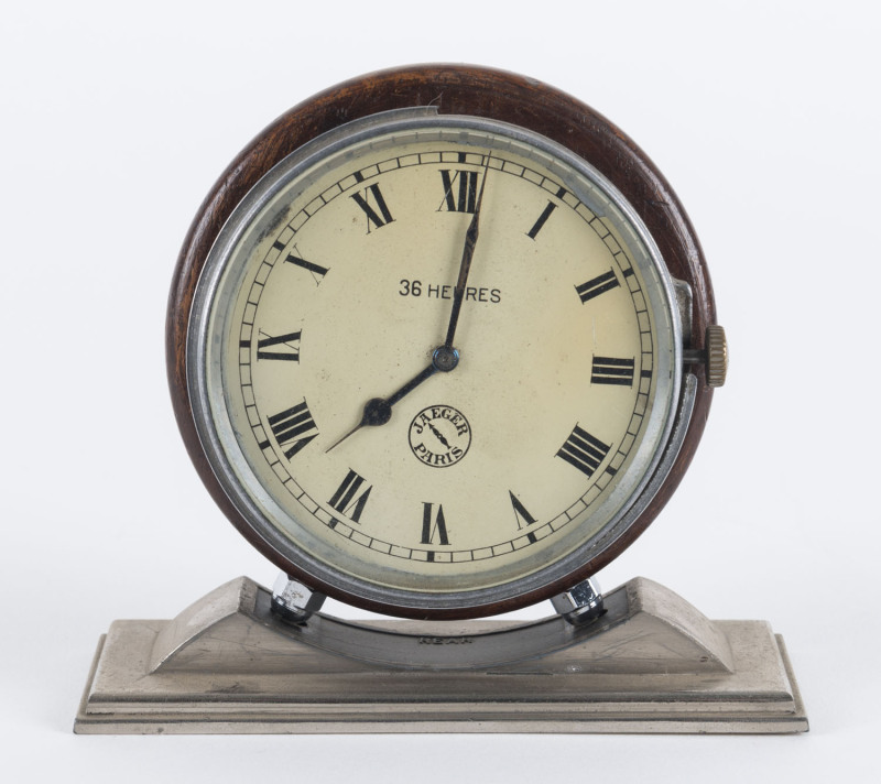 JAEGER French automobile dash clock, early 20th century, 11cm high