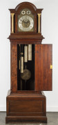 An English Grand Father long case clock, triple weight with Westminster four chime selection, mahogany case, 19th century, 210cm high - 2