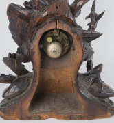 BLACK FOREST Carved mantel clock with French time and strike movement, late 19th century, ​53cm high - 2