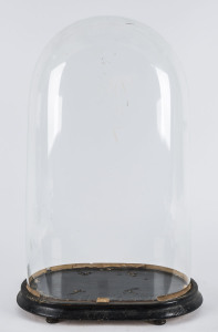 Victorian glass dome and base, 19th century, 51cm high