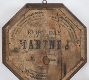 Two Ansonia lever patent American timber cased wall clocks, 19th century, ​28cm high - 3
