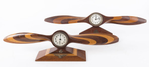 Two RAAF propeller clocks, circa 1930s, 47cm and 52cm across