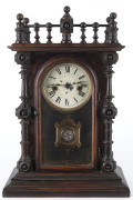 E.N.WELCH "Gerster V.P." 8 day time and strike shelf clock with tablet pendulum in rosewood case, circa 1880, ​46cm high