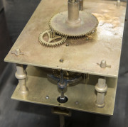 TAVERN CLOCK or Act of Parliament clock, chinoiserie case on oak, England, mid 18th century. 8 day weight driven movement with long pendulum beating true seconds. These large and very accurate clocks were produced from the 1730s onwards and were placed in - 3