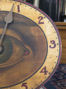 OPTIC EYE Advertising wall clock by Gilbert & Co. U.S.A. 19th century, 70cm high overall - 5