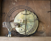 French gilded wall clock, time and strike with sunburst pendulum, 19th century,45cm high - 3