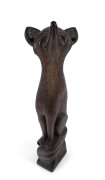 A German Black Forest carved timber fox statue, late 19th century, 70cm high - 3