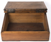 An Australian writing slope box, kauri pine, 19th century, 18cm high, 48cm wide, 35cm deep - 2