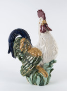 A ceramic rooster statue, French, late 20th century,