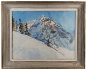 ALEXANDER BENOIS DI STETTO (1896-1979), two Swiss alpine scenes, watercolour and gouache, one signed lower right "A. Benois Di Stetto, 1939", 50 x 60cm each