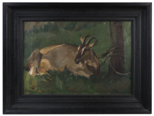 W.H BURGER-WILLING (1882-1960) The Goat, oil on canvas, signed lower left, 36 x 52cm