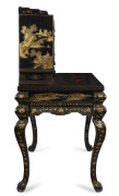 A Japanese lacquered desk fitted with cabinets and compartments, together with matching chair, 19th century, 135cm high, 94cm wide, 65cm deep - 3