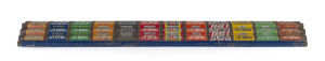 LIFESAVERS point of sale advertising rack, lithograph on tin, circa 1930s 93cm long