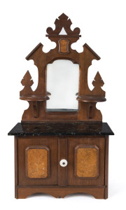 A miniature salesman's sample washstand, late 19th century, 51cm high