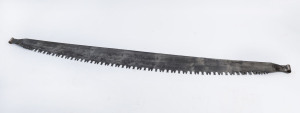 An old crosscut saw, 20th century, 210cm across