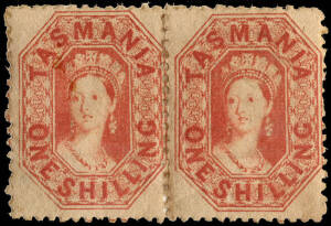 1864-68 (SG.80-82, 85, 86, 89, 90) 1d, 4d, 6d & 1/- Chalons perforated 12&frac12;, a study on leaves with 1d (22, M), 6d M and 1/- M pair together with many used shades, some fiscals. High cat. Value.