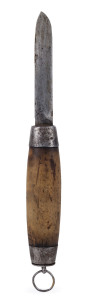 JOH ENGSTROM Swedish barrel knife, 19th century, 23cm long