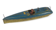 LINDSTROM FLYER American tinplate clockwork toy boat, circa, 1920, 37cm long