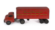 STRUCTO TOYS "TRANSPORT" red tinplate truck, circa 1950, 56cm long