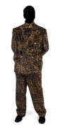 FILM COSTUME] 102 DALMATIONS: The Disney follow-up to 101 Dalmations: The complete costume made for Gérard Depardieu in his role as as Jean-Pierre Le Pelt With Disney CofA's for the Faux-Fur Blazer, the Faux Giraffe Pants and the tiger-print Turtleneck.