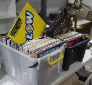 A collection of vinyl records, many 12 inch DJ mixes, hip hop, RNB, old school funk, inspection a must. Formerly the property of a professional DJ artist (approximately 200)