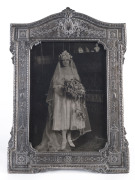 An English silver plated picture frame, early 20th century, 26 x 19cm