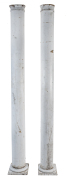 A pair of painted timber Regency style architectural columns, 20th century 265cm high