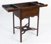 A Georgian mahogany gentleman's toiletry washstand cabinet, late 18th century, - 2