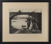 Emerson Harold GROOM [1890 - 1983] London Bridge engraving, titled at left and signed in pencil at right, - 2