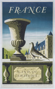 [TRAVEL POSTER] Jean Picart le Doux (1902-1982) FRANCE - LAND OF CHATEAUX 1950, lithograph. Linen backed. 100 x 62cm.