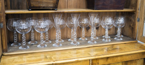 Prime Minister's Olympic Dinner, Royal Exhibition Building, Melbourne, set of 14 glasses from the gala event, 9th September, 2000, 