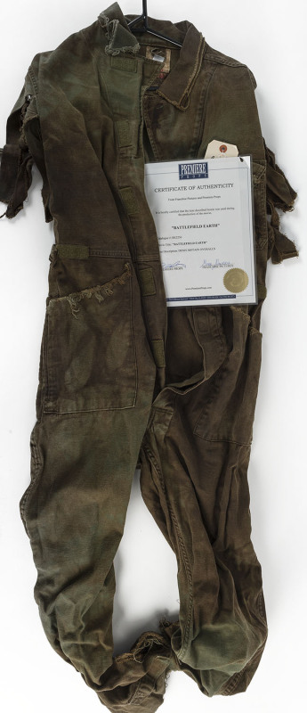 [FILM COSTUME] ​BATTLEFIELD EARTH [2000] Denis Motain Overalls with Premiere Props Cof A.