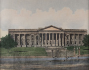 PUBLIC LIBRARY MELBOURNE colour photo-lithograph, c.1890 Phillip-Stephan Photo Litho & Typographic Process Co. Ld. 28.5 x 35.5cm (matted, 51.5 x 56cm overall).