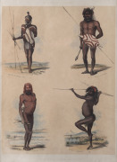 GEORGE FRENCH ANGAS [1822 – 1886], Portraits of the Aboriginal Inhabitants, two lithographs, printed with tint stone and hand-colouring,from "South Australia Illustrated", 1847,each 44 x 30cm. - 2